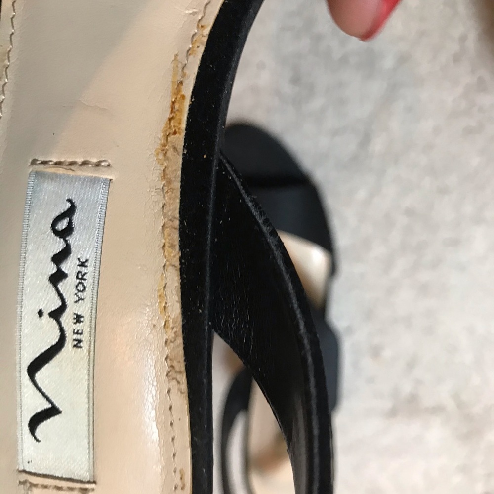 Nina Black Size 6 Heels - Picture 9 of 10